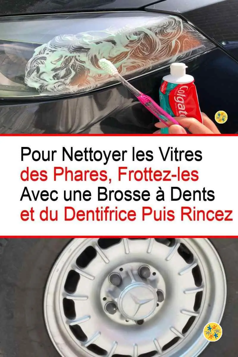 Nettoyer les vitres des phares avec le dentifrice