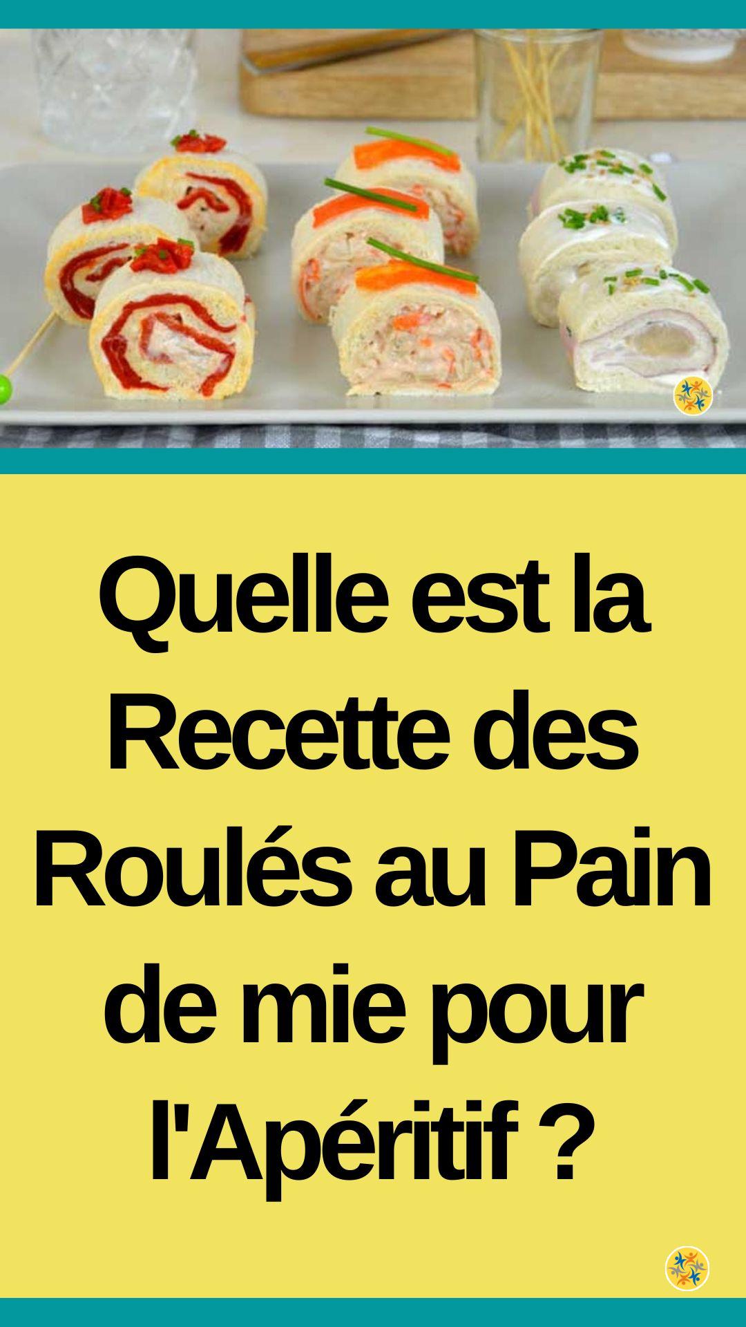 Mode de préparation de roulés garnis et colorés pour apéritif